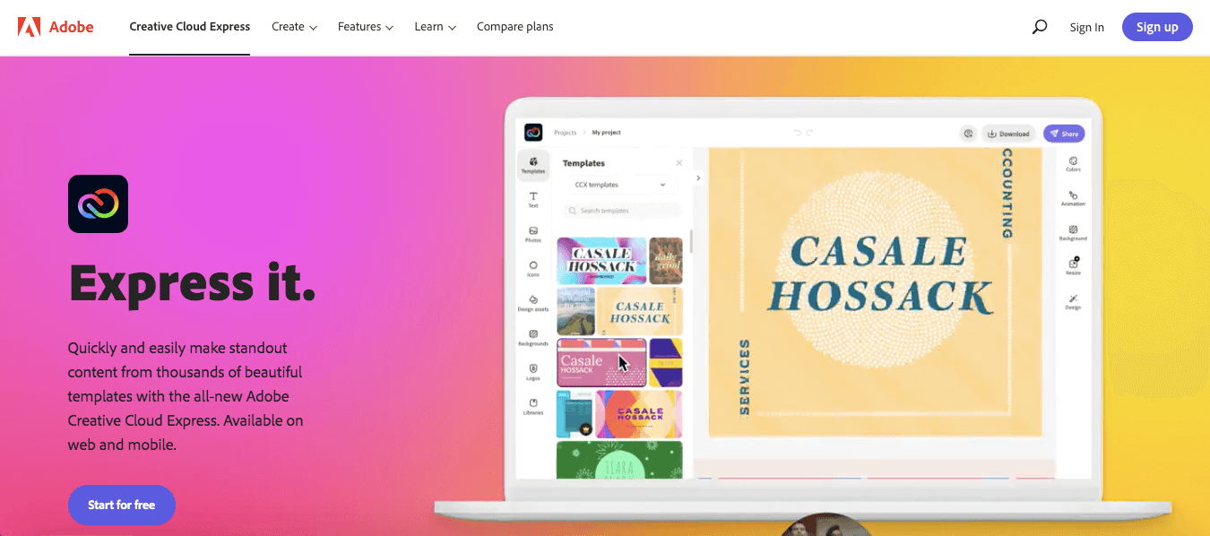 Adobe Creative Cloud Express Adobe Creative Cloud Express